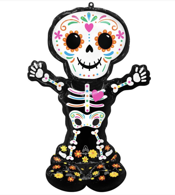 CI: AIRLOONZ DAY OF THE DEAD STANDING SKELETON P70